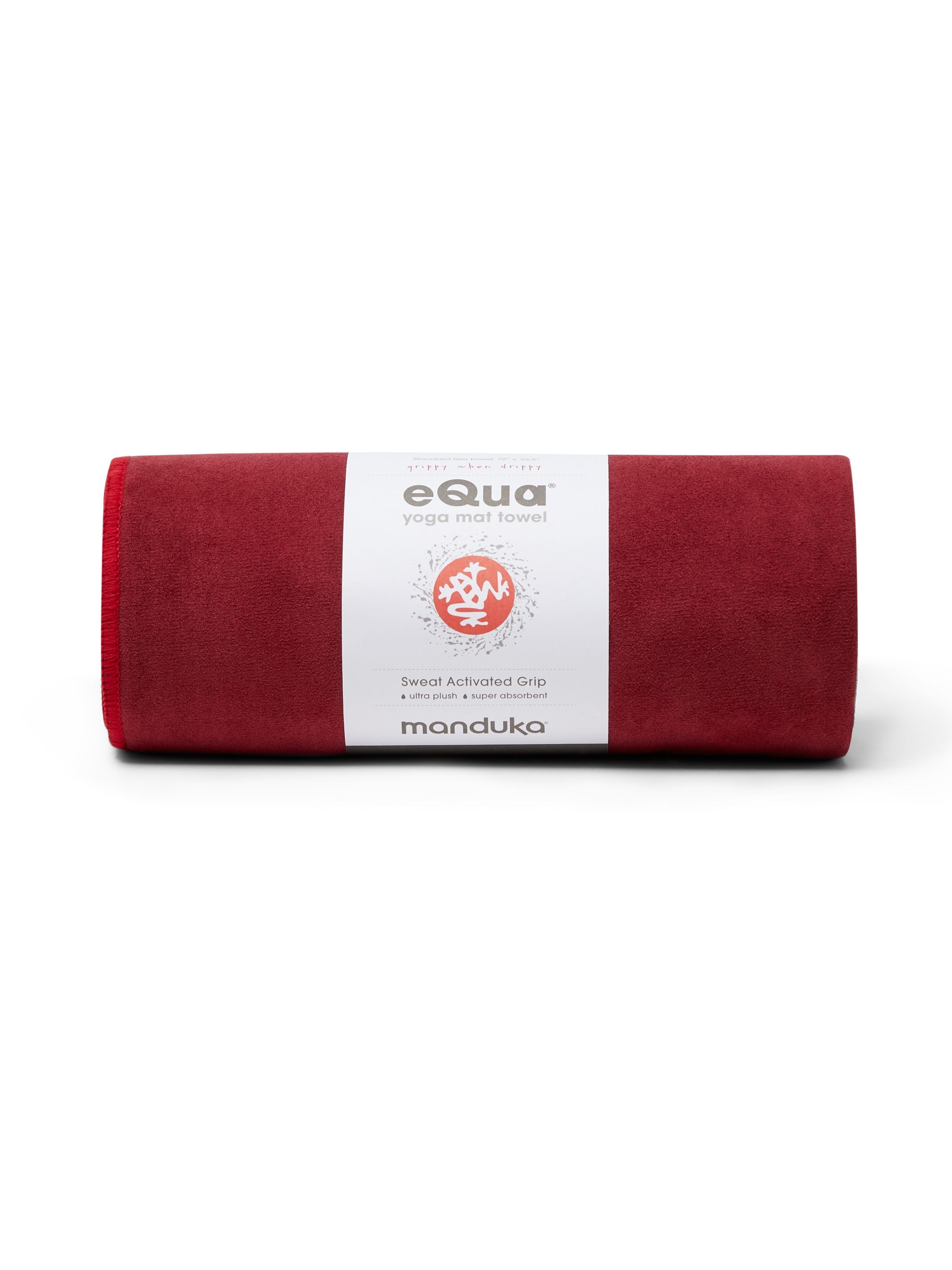  Manduka eQua Yoga Mat Towel - Quick Drying Microfiber,  Lightweight, Easy for Travel, Use in Hot Yoga, Vinyasa and Power, 72 Inch  (182cm), Earth Tie Dye : Sports & Outdoors