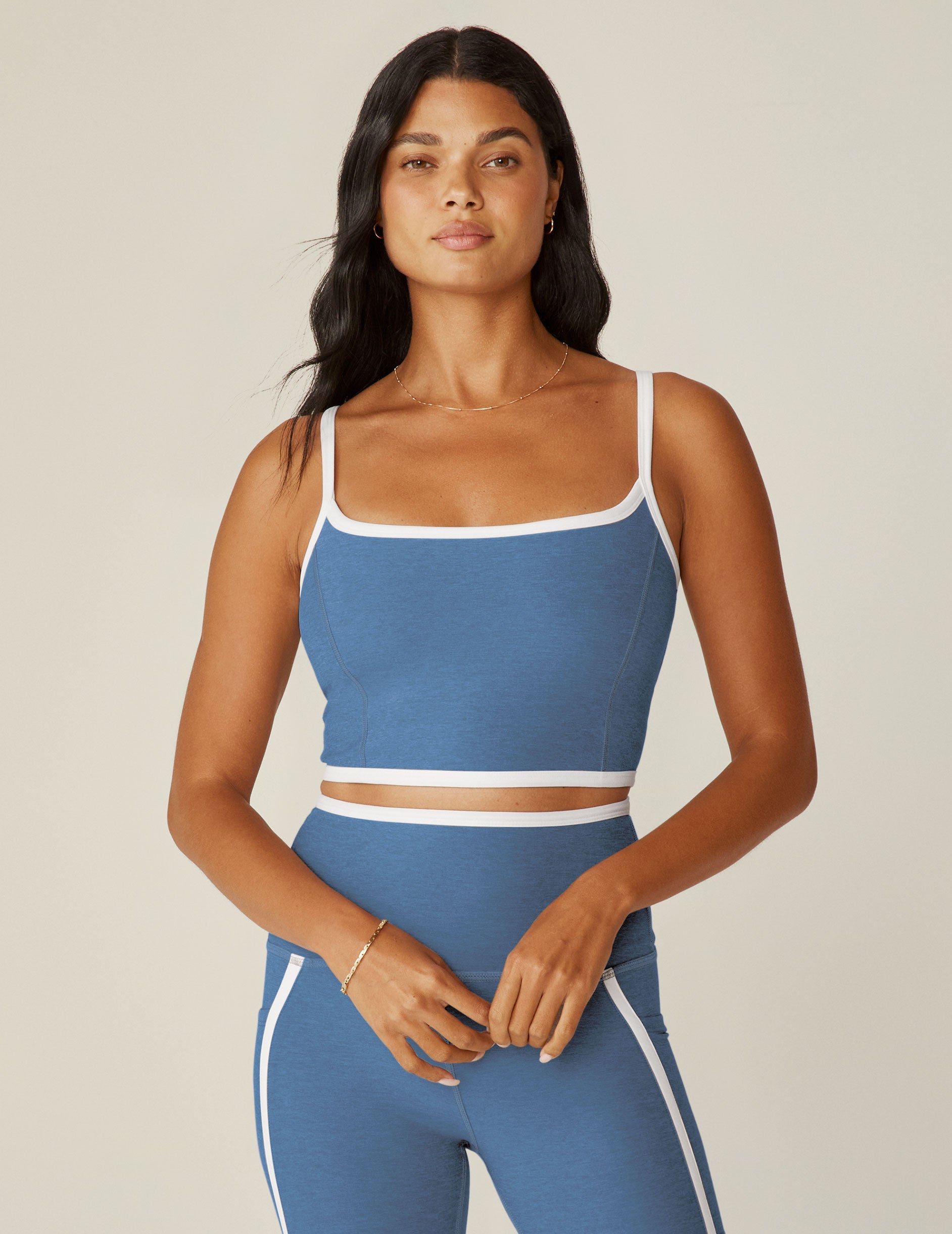 New Moves Square Neck Strappy Yoga Vest Top, Beyond Yoga