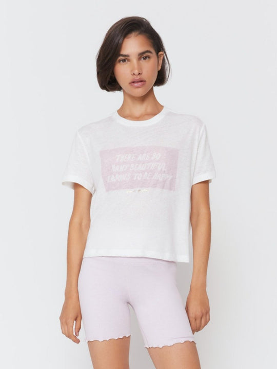 Spiritual Gangster Happy Crop Tee - FINAL SALE