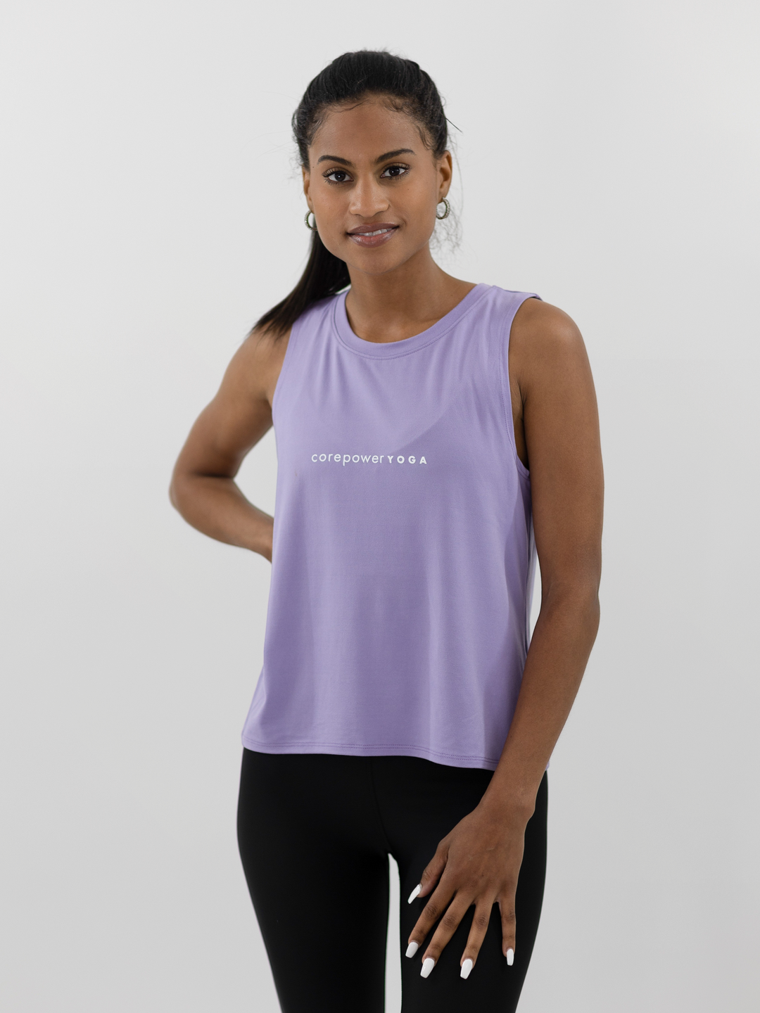 CorePower Yoga Lilac Muscle Tank