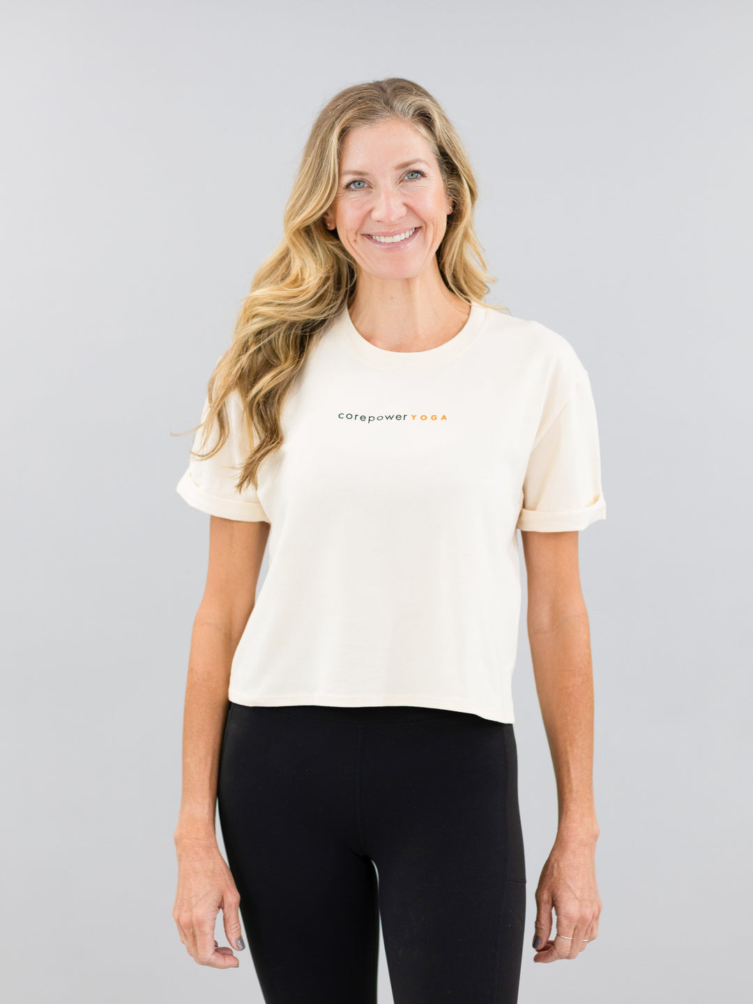 CorePower Yoga Rolled Cuff Top - Main Image