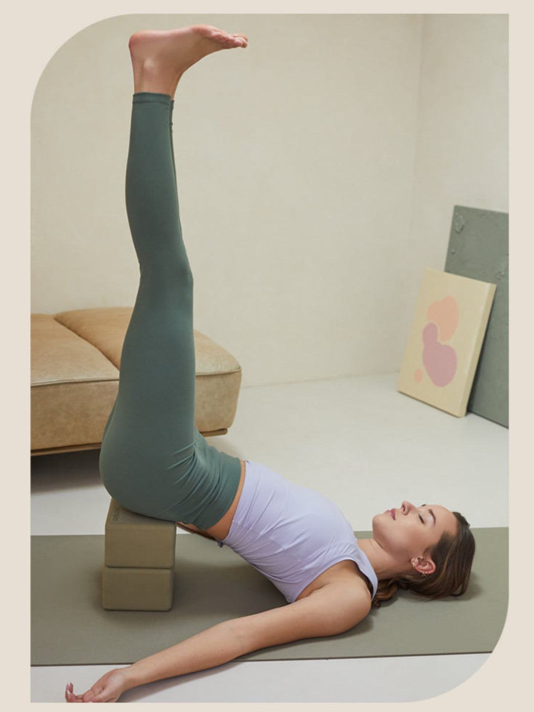 Core work with a yoga block — YOGABYCANDACE  Yoga blocks exercises, Yoga  block, Yoga core