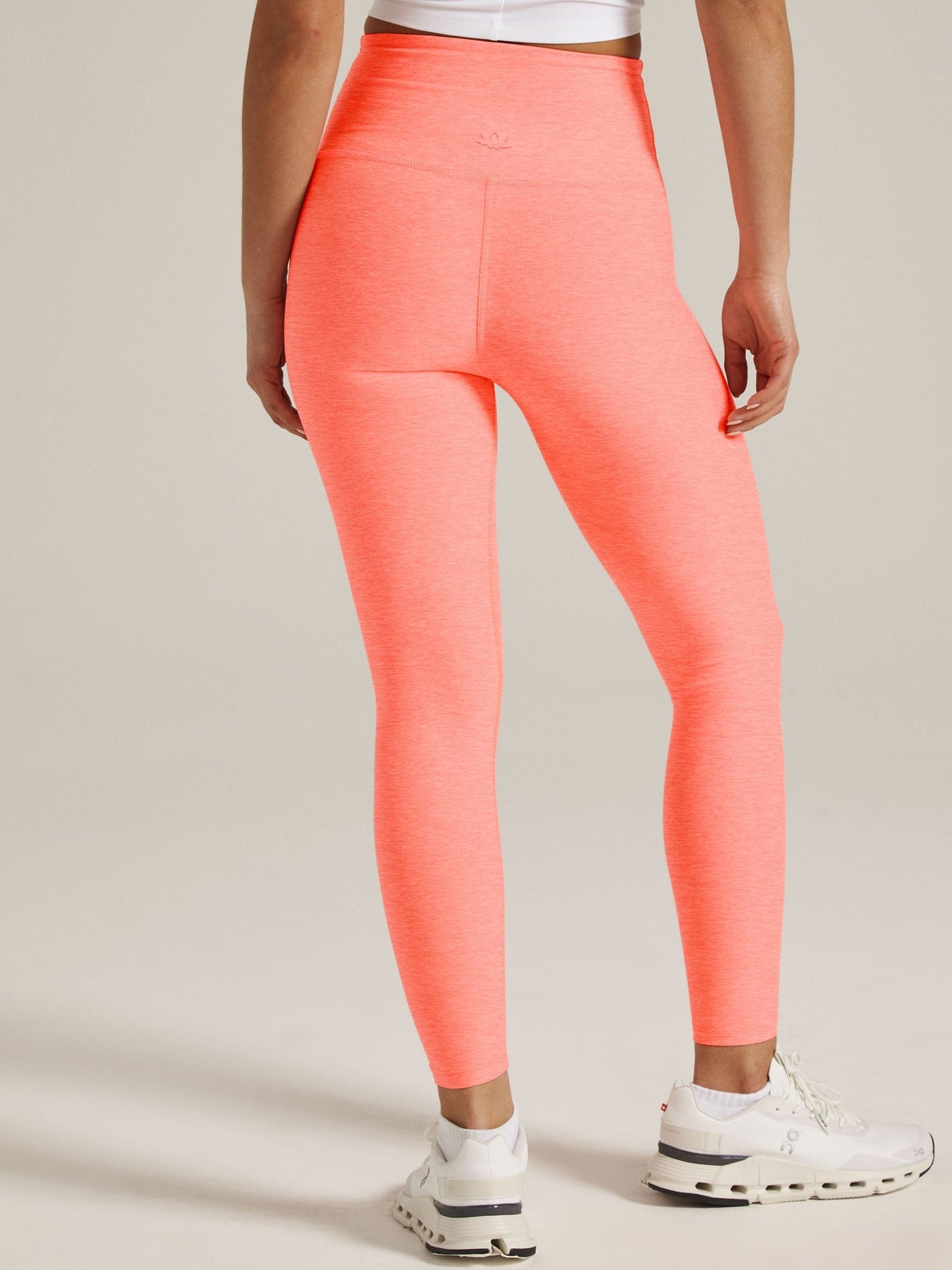 Beyond Yoga Peach With Gold Metallic Dot High Waisted Leggings NWT- Si –  The Saved Collection