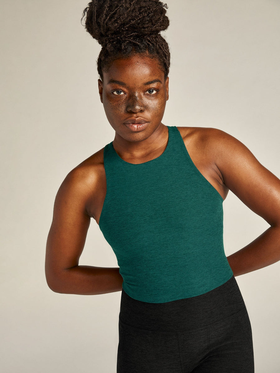Beyond Yoga Refocus Cropped Tank CorePower Yoga