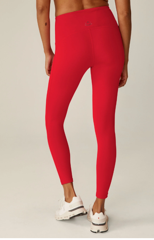 Red yoga leggings shop