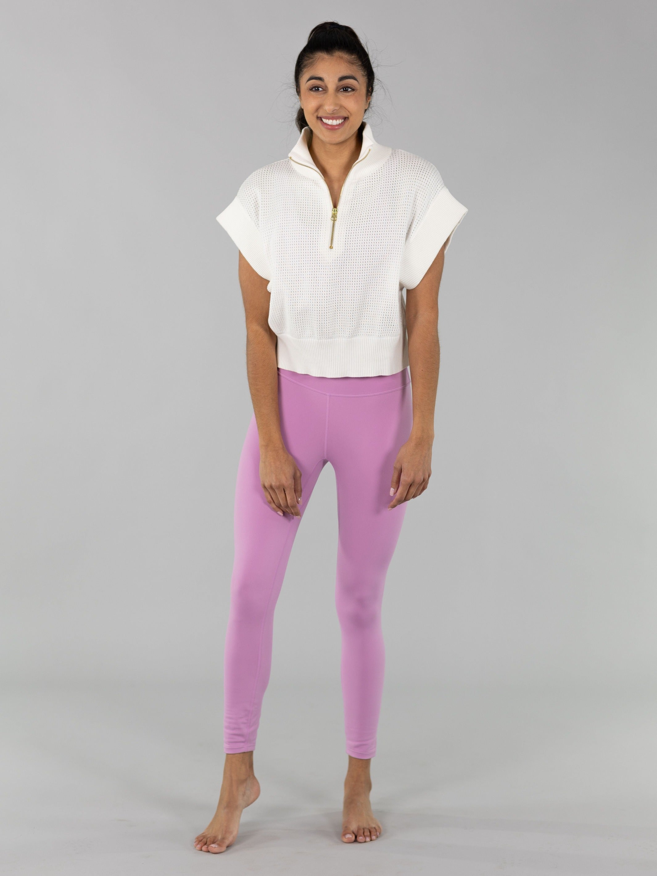 Varley Fulton Half-Zip Crop Knit – CorePower Yoga
