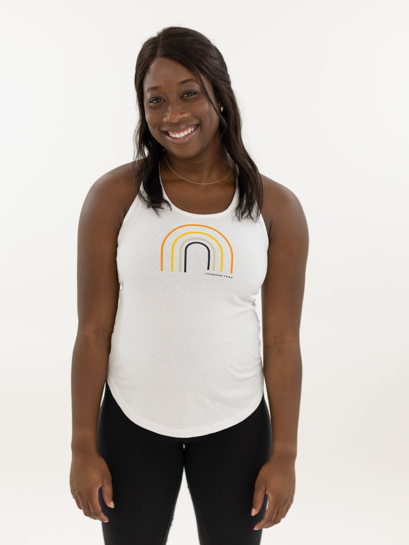 CorePower Yoga Rainbow Crossback Tank - FINAL SALE