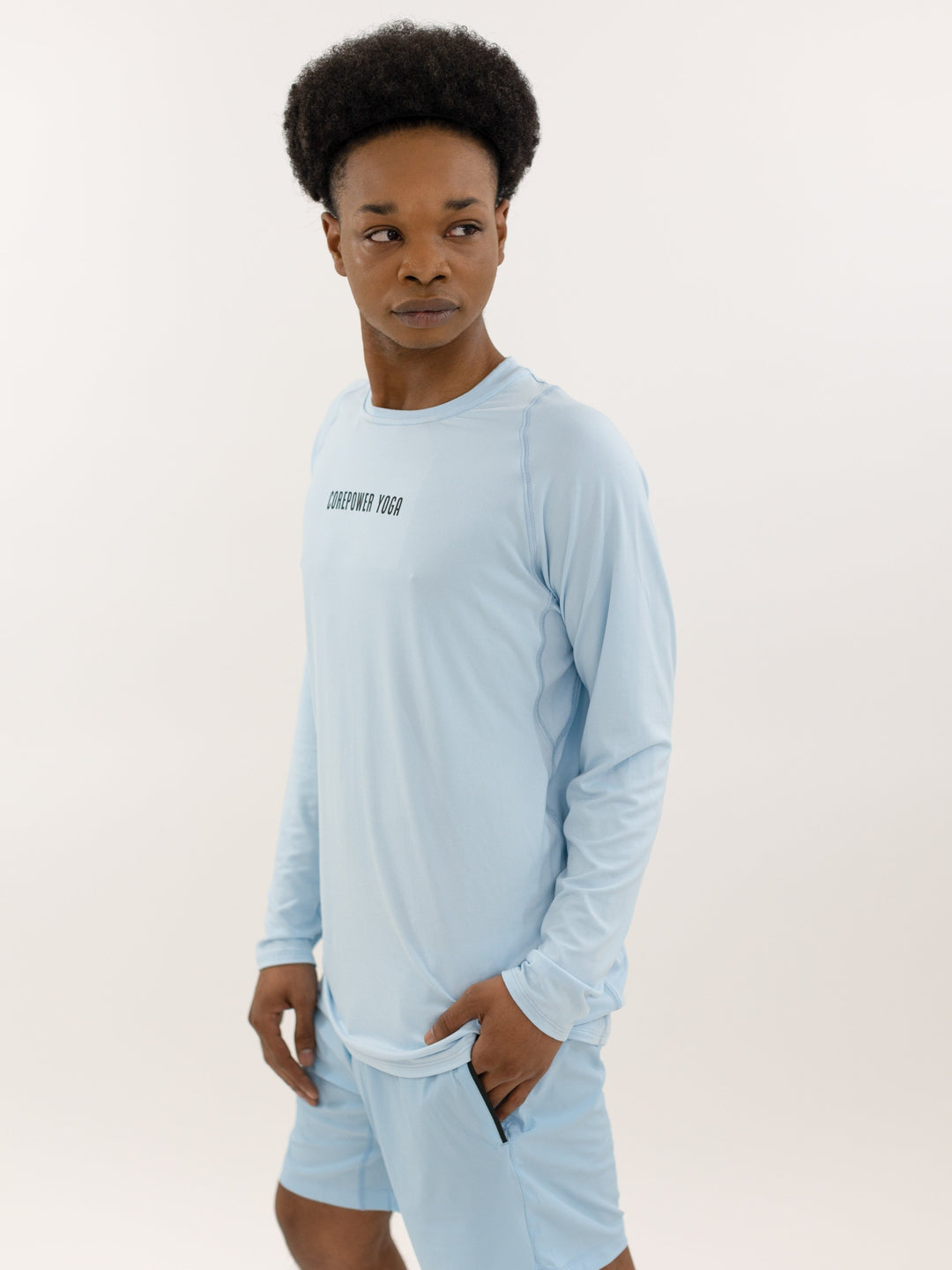 Corepower Merch CorePower Yoga Blue Long Sleeve - FINAL SALE