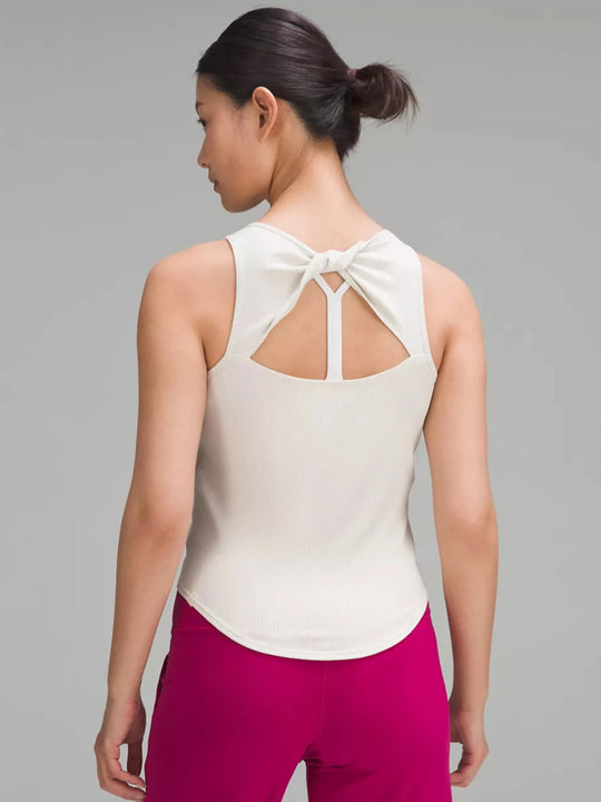 lululemon Ribbed Modal Silk Twist-Back Yoga Tank