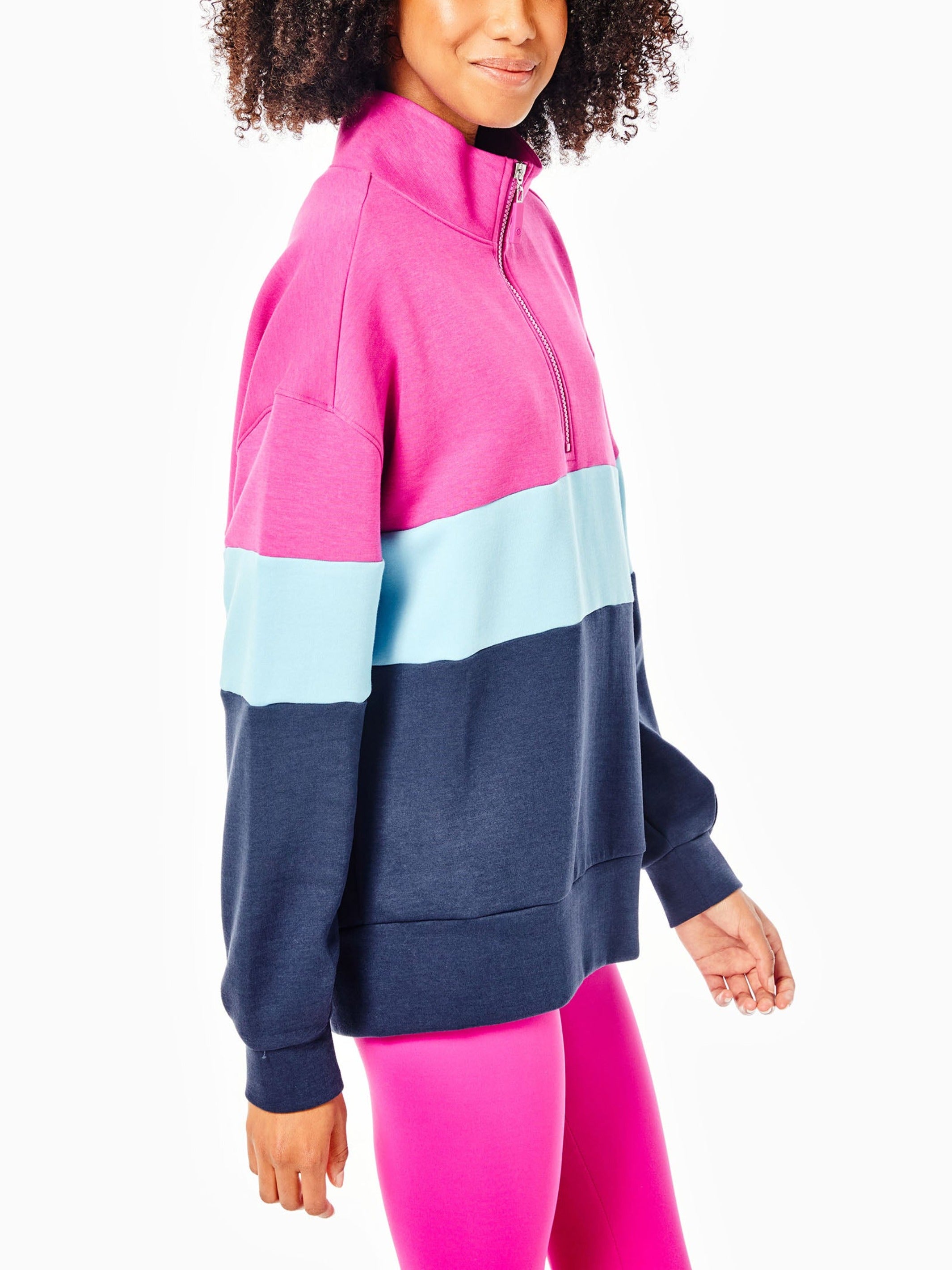 アウターその他 No.0969 P jersey ZIP-UP (3color) Addison Bay Varsity 1/4 Zip Pullover - FINAL SALE